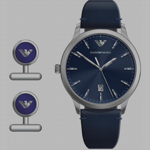 Las mejores marcas de relojes armani relojes armani relojes de correa de cuero azul