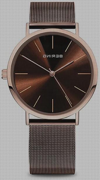 Las mejores reloj bering bering mujer reloj plata y oro rosa zafiro cristal
