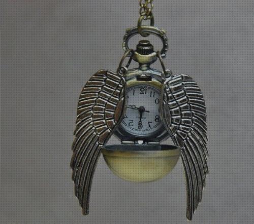 Las mejores collar reloj snitch dorada