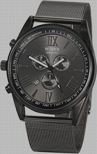 Review de correa fina y esfera grande en relojes hombre