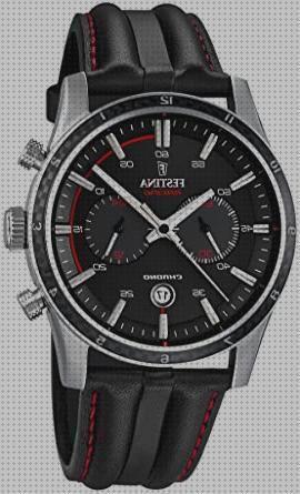 Review de festina relojes hombre color negro pulsera de cuero