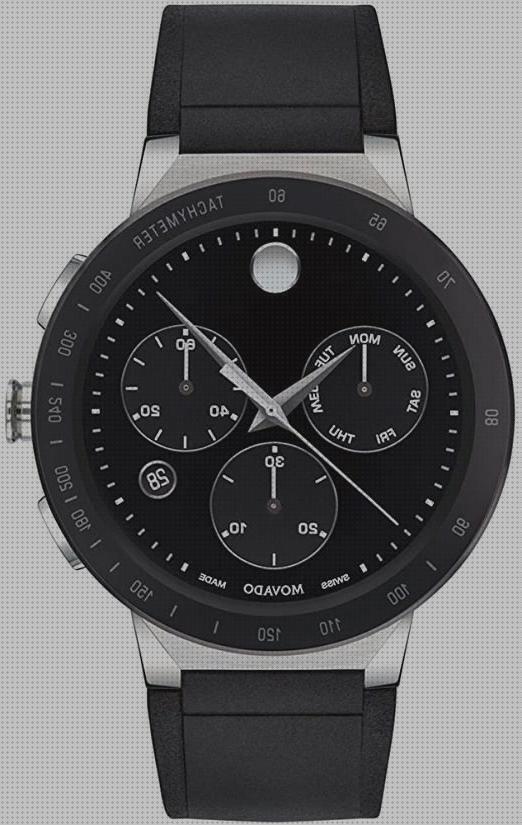 Opiniones de los 31 mejores Movado Relojes De Hombres Movado Sapphire 0607240 De Siliconas Negros