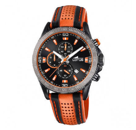 Las mejores aceros relojes reloj acero hombre negro naranja
