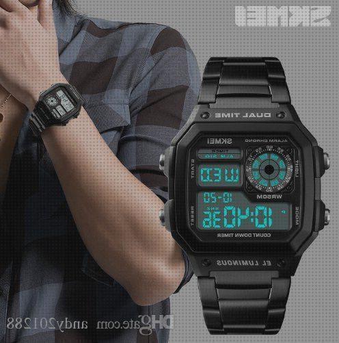 Las mejores aceros relojes reloj acero inoxidable digital hombre
