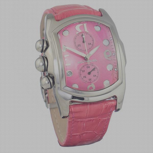 Review de reloj analogico hombre rosa