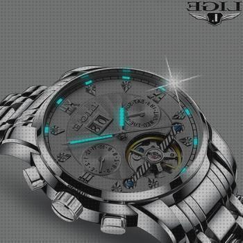 Review de reloj automatico hombre tourbillon esqueleto pequeño
