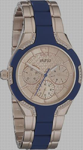 Review de reloj azul con dorado guess mujer