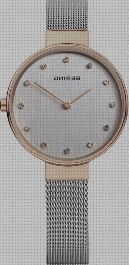 Opiniones de reloj bering reloj bering mujer clásico malla fina plateado y rosado