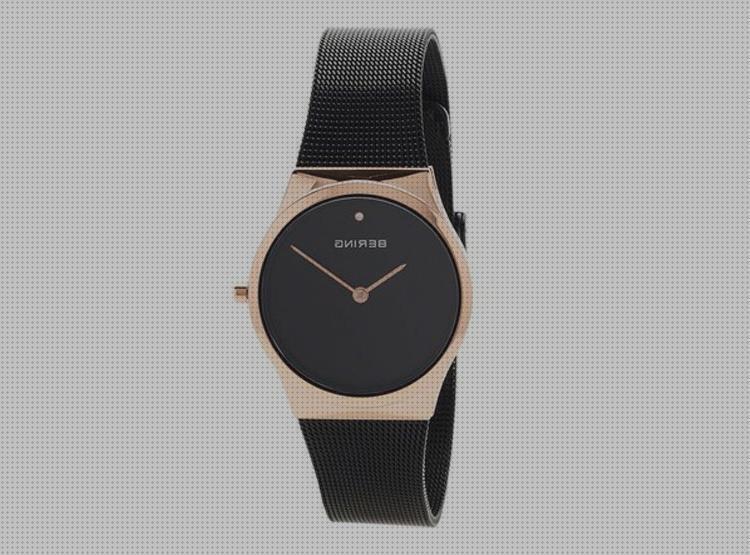 Review de reloj bering negro y oro rosa unisex
