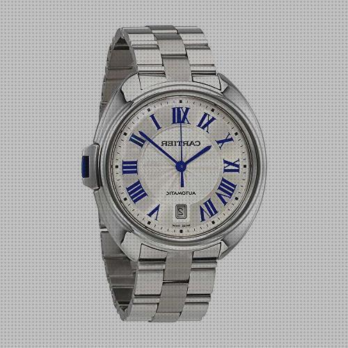 Las mejores cartier reloj cartier redondo correa blanca hombre