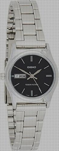 Donde comprar reloj casio acero correa negra mujer