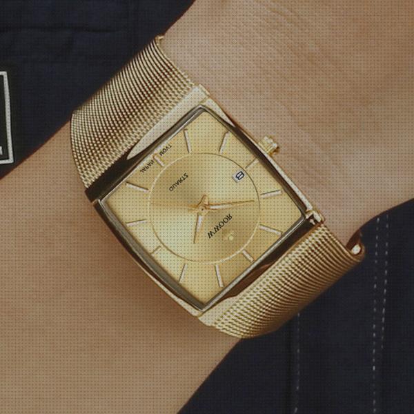 Opiniones de los 54 mejores Relojes Cuadrados De Hombres Dorados