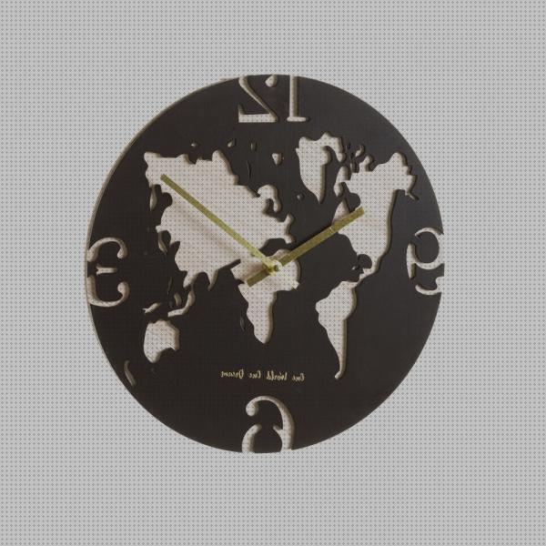 Review de reloj de madera mapa mundi