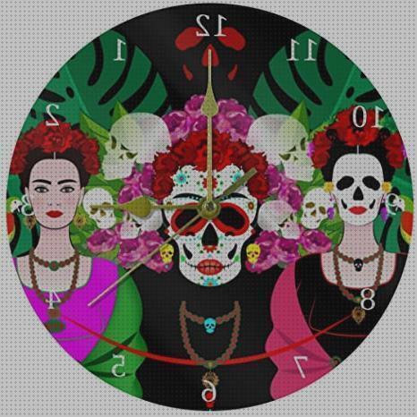 Las mejores marcas de rojos reloj de pared decorado con flores rojos silencioso