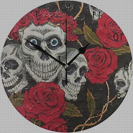 Los 29 Mejores Relojes De Paredes Decorados Con Flores Rojos Silenciosos