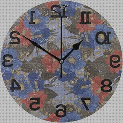 Las mejores marcas de rojos reloj de pared silencioso flores rojos