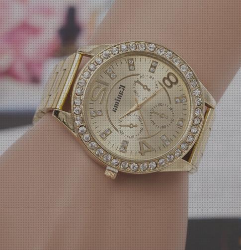 Las mejores dorados relojes reloj dorado grande de mujer