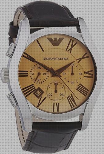Opiniones de armani reloj reloj emporio armani de hombre correa de cuero marron 1605