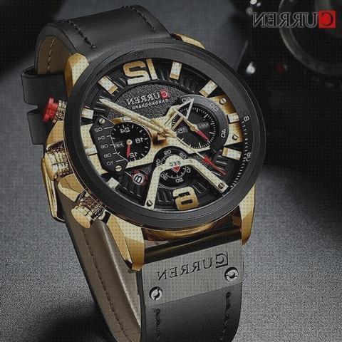 Las mejores marcas de dorados hombres relojes reloj hombre dorado y negro