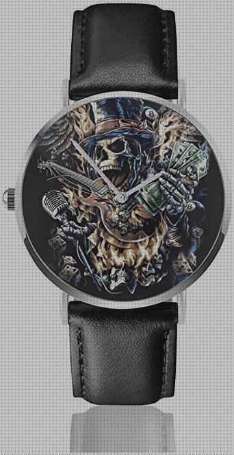Las mejores marcas de calavera reloj negro calavera