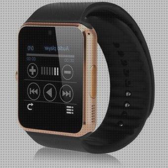 Review de reloj smartwatch dorado