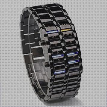 Las mejores marcas de hombres reloj binario led hombres
