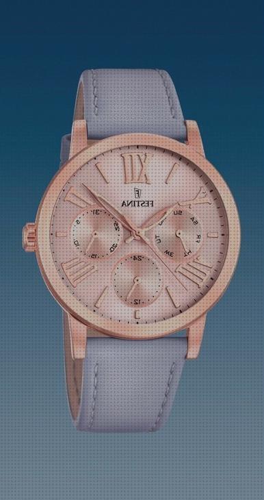 Review de relojes festina mujer acero rosa