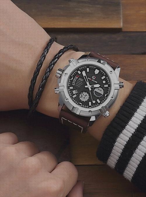 Review de relojes hombre militar sport analogo brazalete pulsera piel