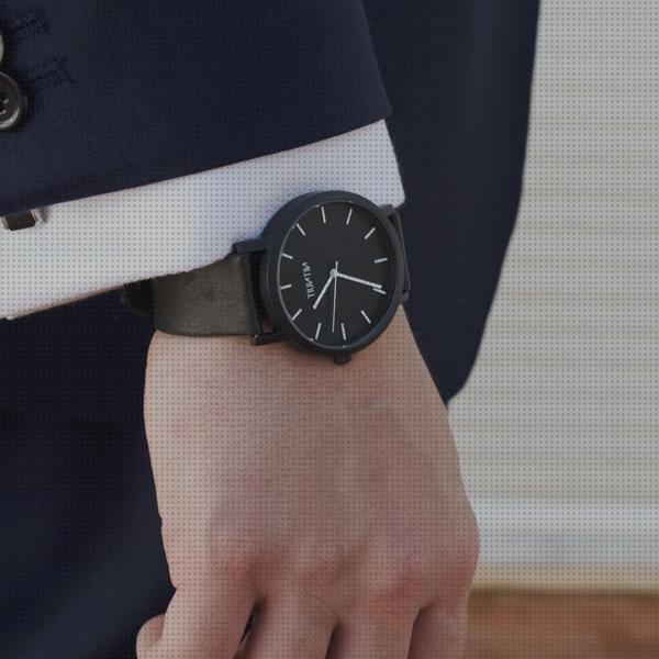 Los mejores 31 Relojes Negros Mates Y Cueros De Hombres