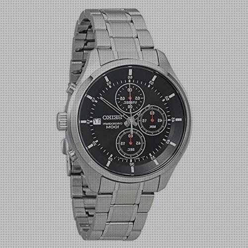 ¿Dónde poder comprar azabache relojes relojes relojes seiko negros con plata hombre?